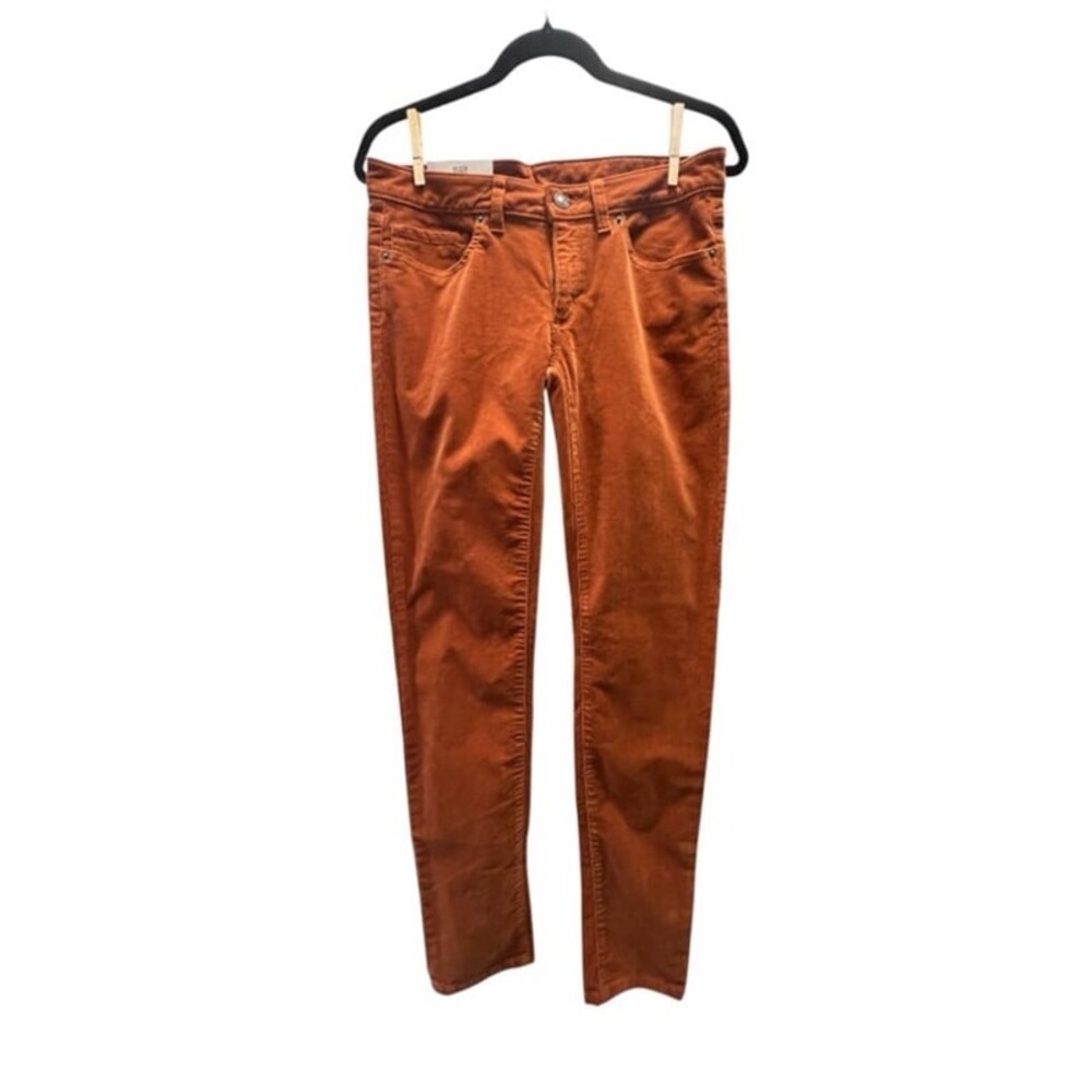 NWT Patagonia Rust Orange Low Rise Fitted Corduroy Pants- Size 28